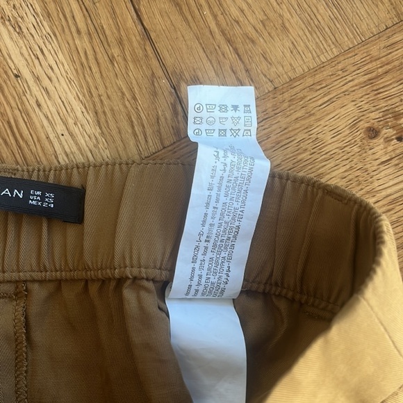 Zara Pleated Camel Pants XS - Picture 7 of 8